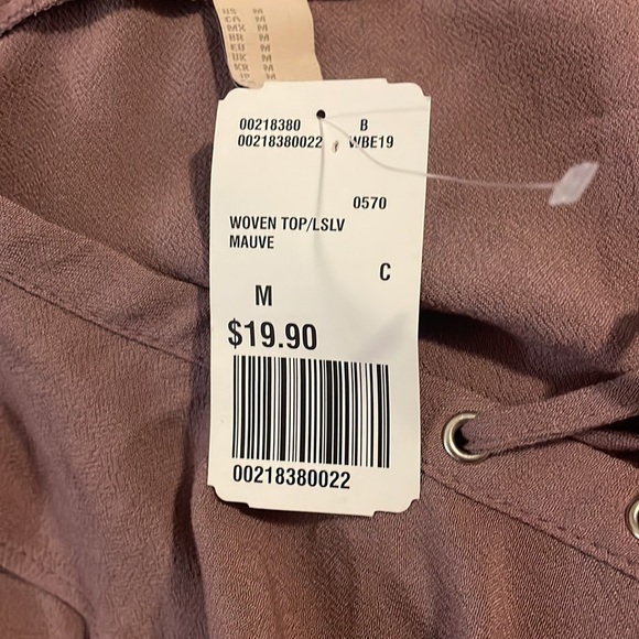 Forever‎ 21- Long sleeves purple Women's Blouse - Picture 6 of 6